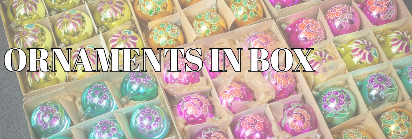 Ornaments in box