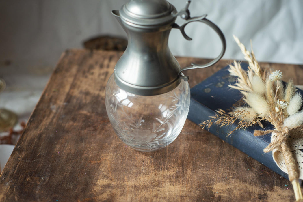 Vintage German Glass Wine Decanter – 1970s