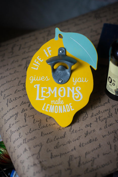 Lemon Wall Bottle Opener – Sicilian Kitchen Decor