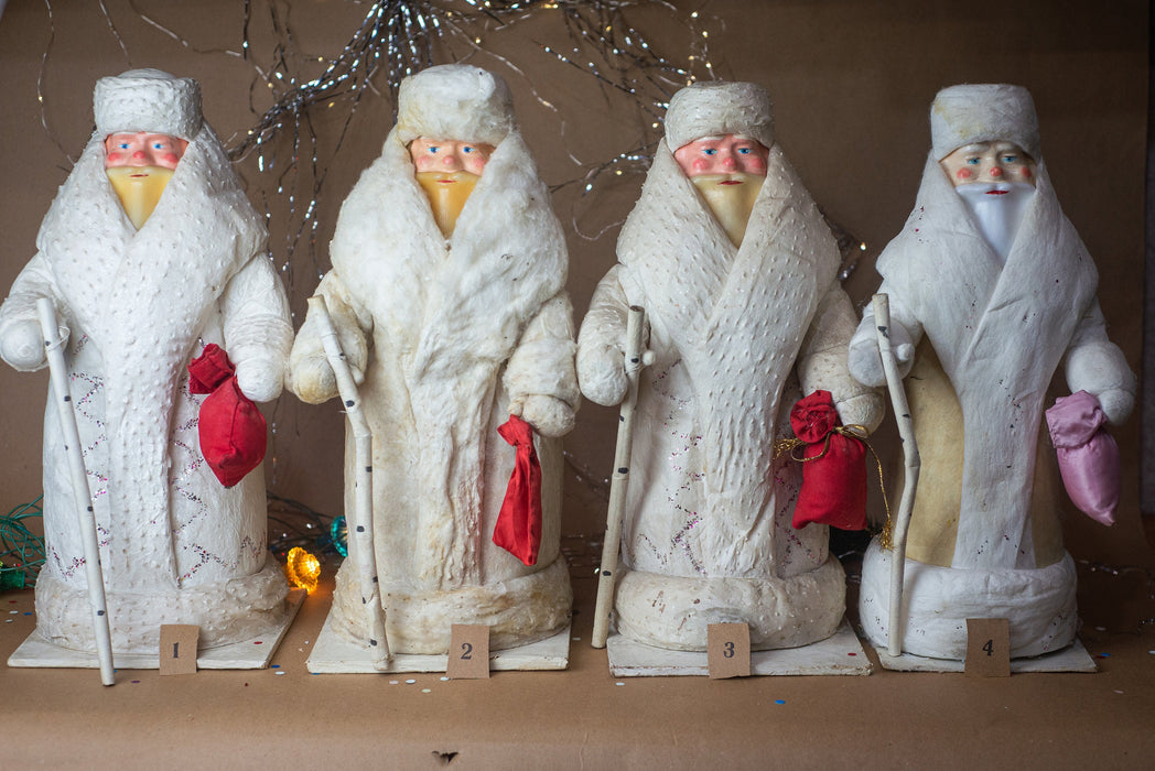 Vintage Father Frost Santa Claus Statue, 1970s Christmas
