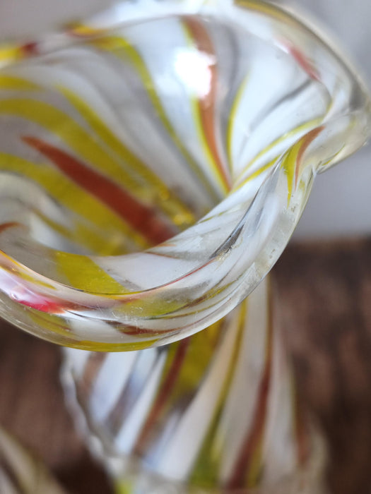 Murano Glass Vase - Decorative Glass Vase | Colorful Home Styling, Retro Sculpture