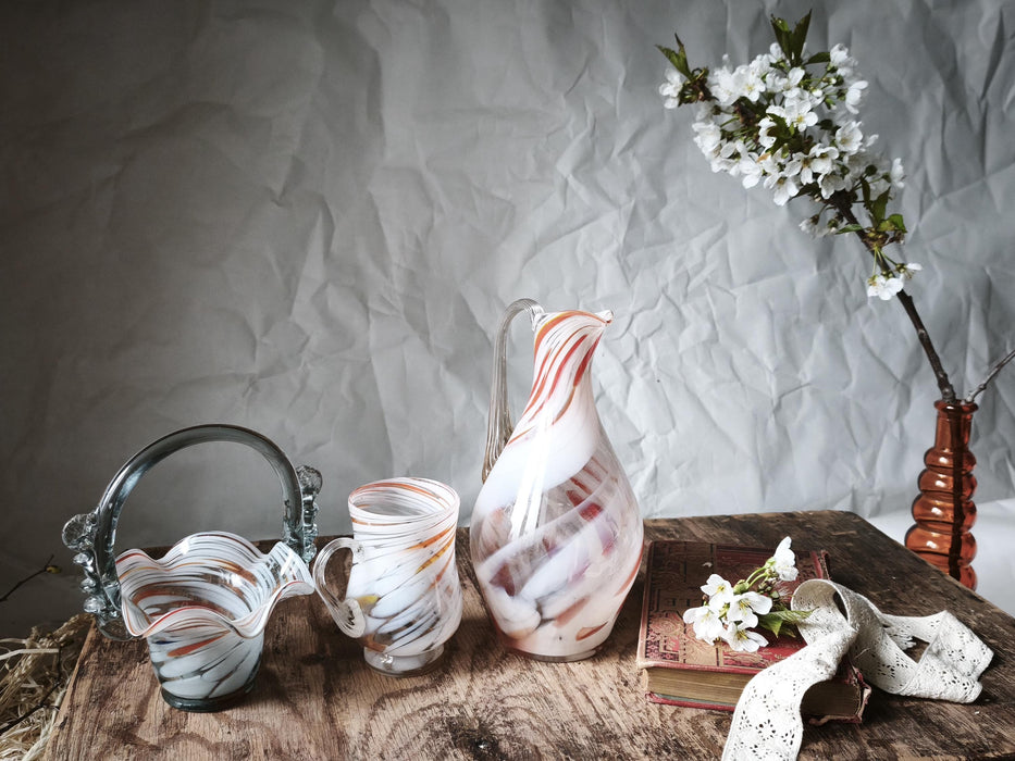 Murano-Style Glass Barware – Pitcher, Bucket or Creamer