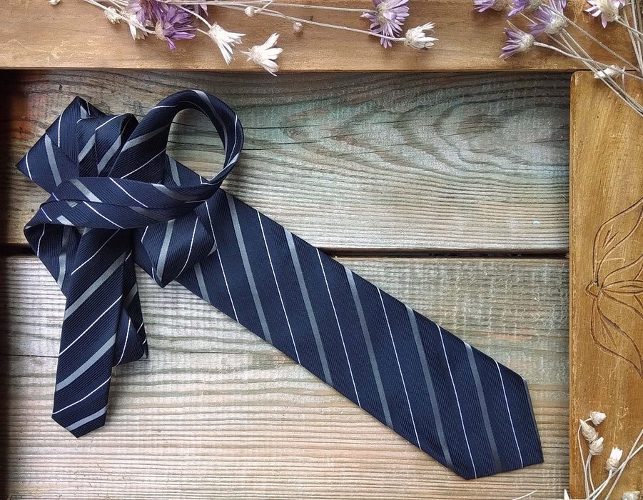 Vintage Silk Neckties – Classic Men's Neckwear | Striped Formal Ties For Office Dress Code