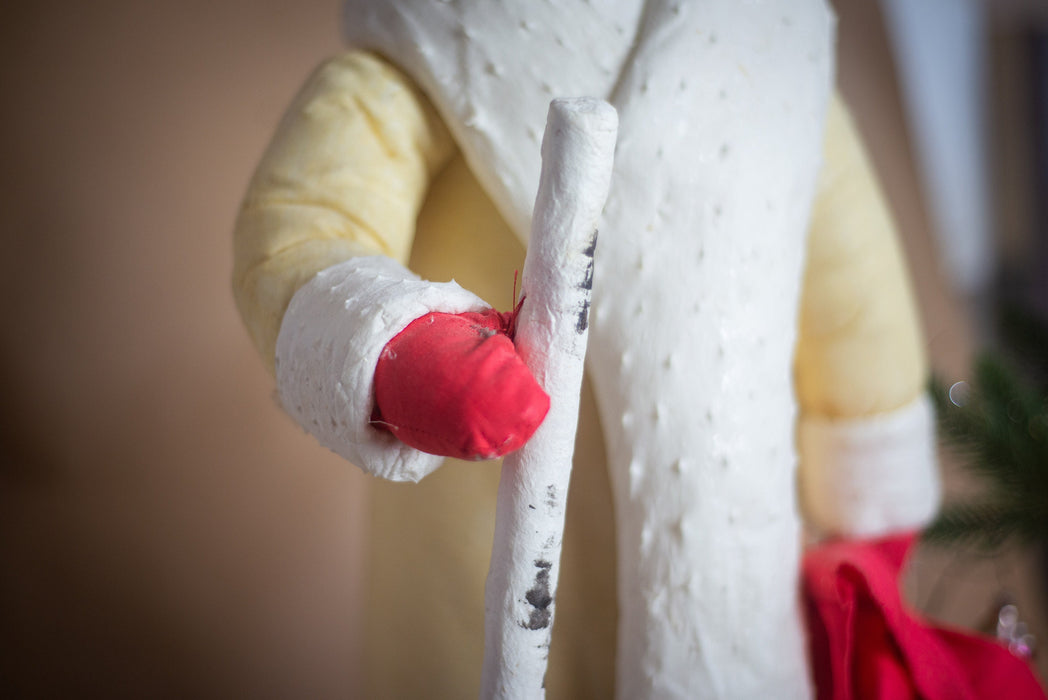 24" Vintage spun cotton figure of Santa Claus