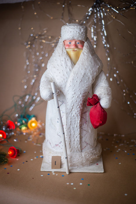 Vintage Father Frost Santa Claus Statue, 1970s Christmas