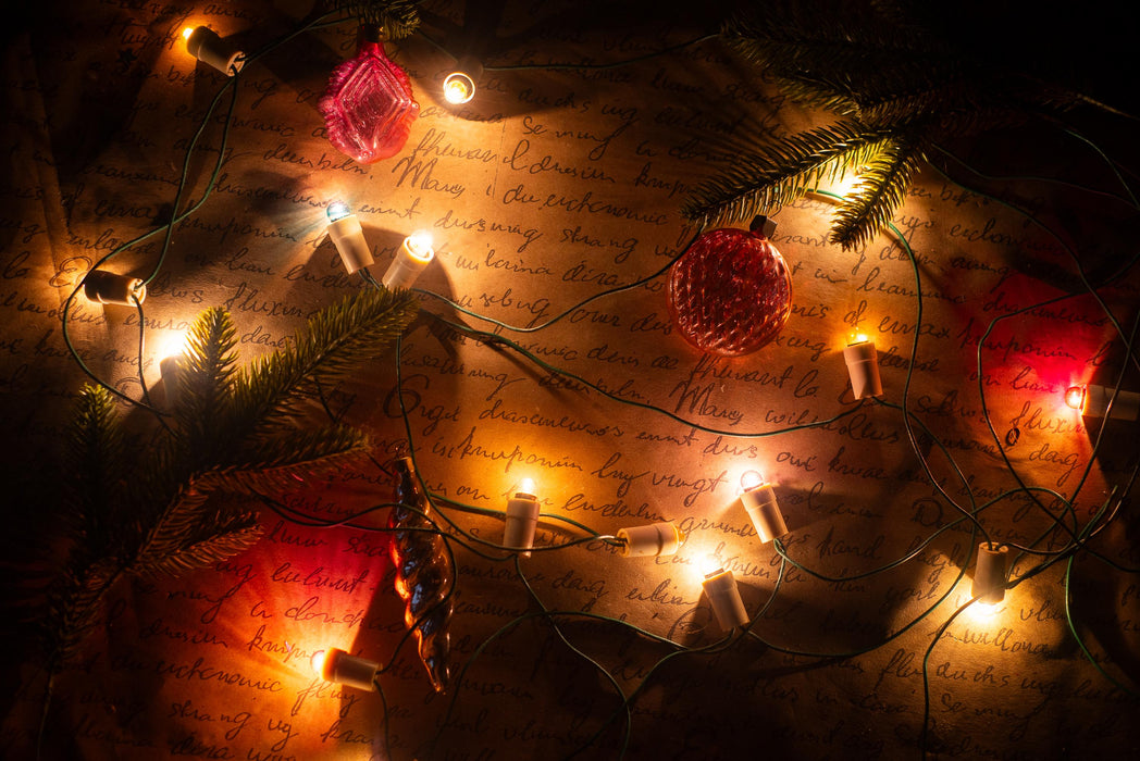 Vintage Lantern Christmas Lights, Retro Christmas Tree Garland, Working Christmas String Lights