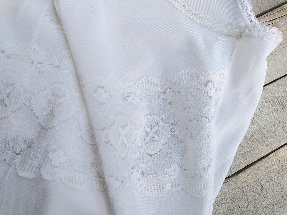 Vintage Slip Dress - Sheer Jersey Lace Nightgown | Romantic Boudoir Underwear