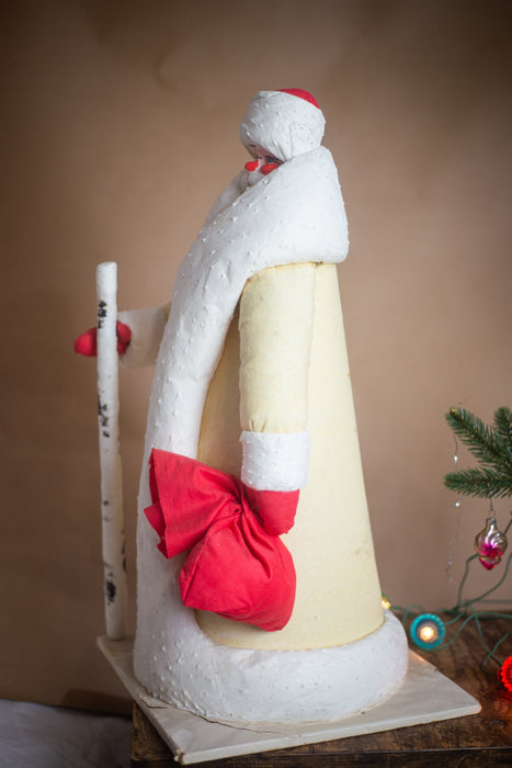 24" Vintage spun cotton figure of Santa Claus