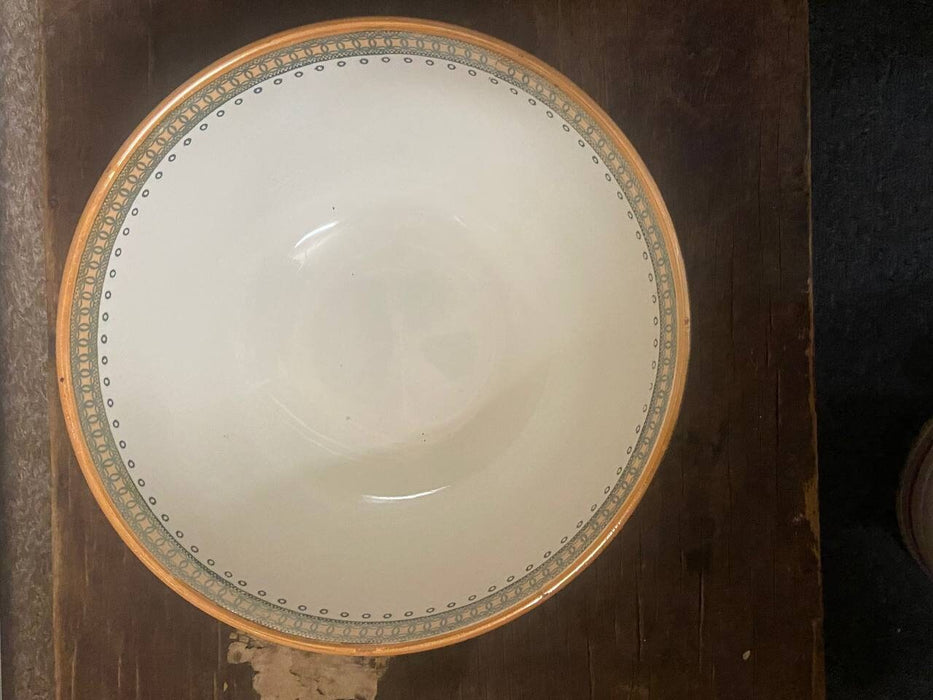 Vintage Porcelain Plate - Ceramic Fruit Bowl | Antique Serving Bowls | Big Soup Bowl