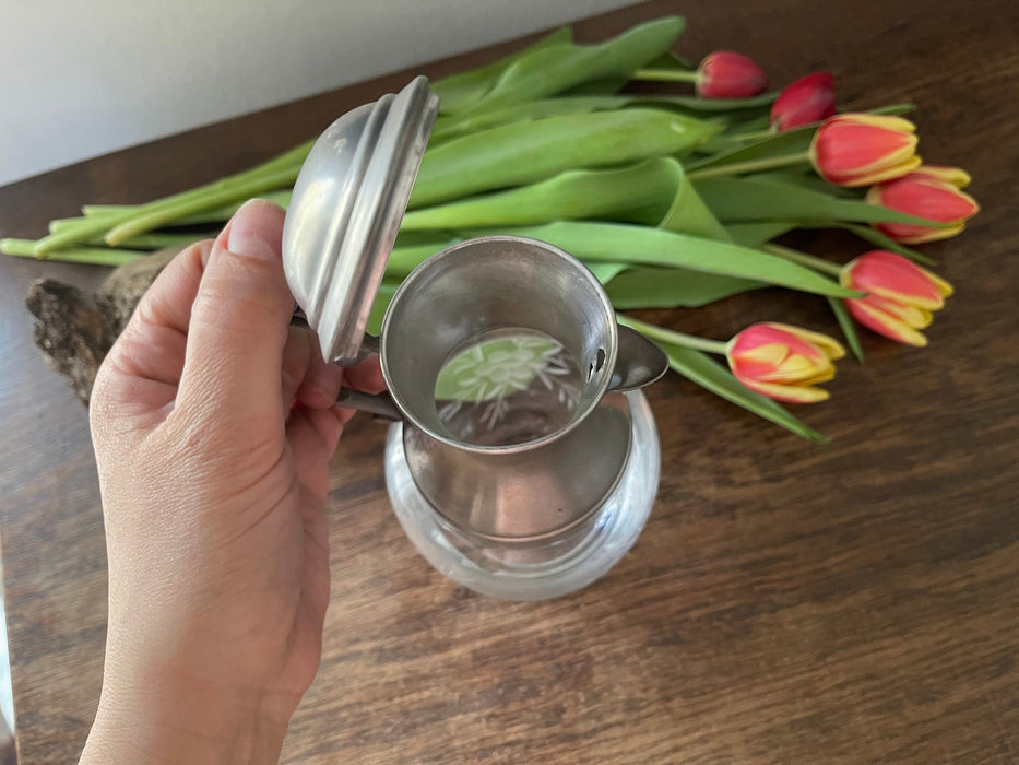 Vintage German Glass Wine Decanter – 1970s