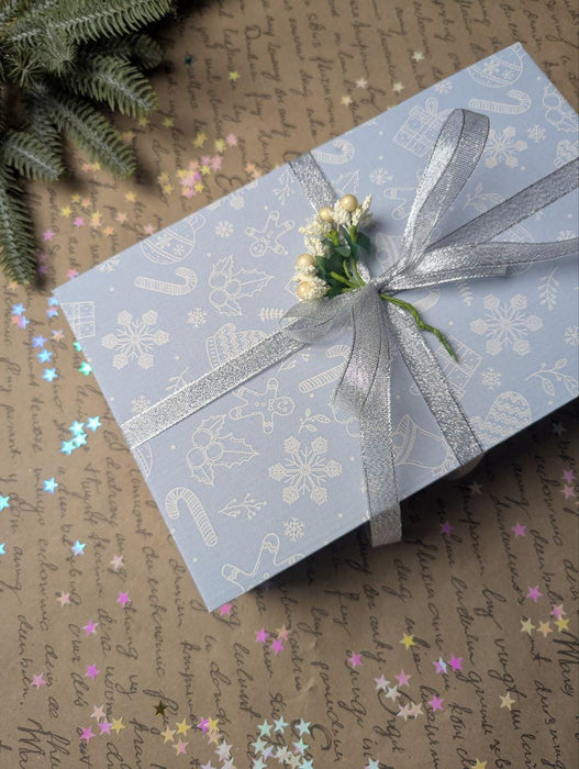 Mystery Christmas Gift Box, 14 Vintage Glass Ornaments