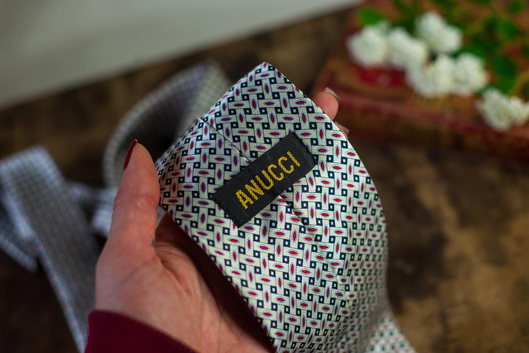 Vintage Silk Neckties Collection, Green Wedding Ties, Designer Menswear Accessories