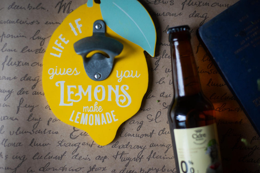 Lemon Wall Bottle Opener – Sicilian Kitchen Decor
