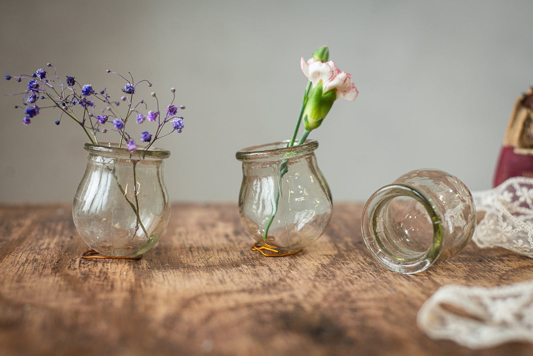 Vintage Cupping Jars, Clear Glass Set of 3 Medical Collectible