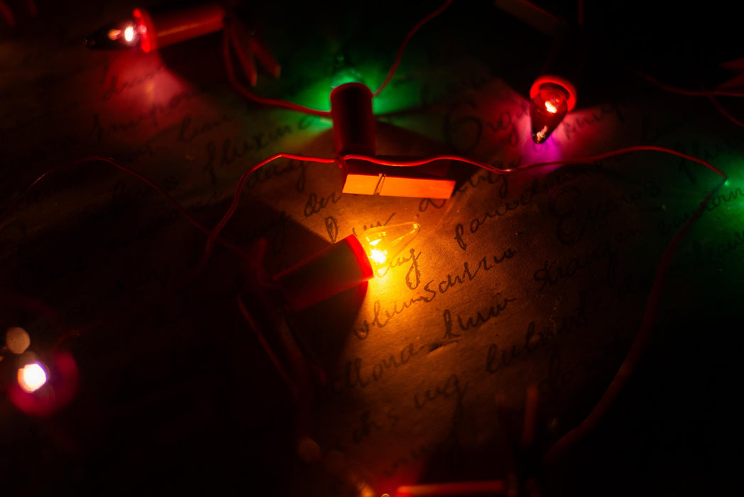 Vintage Pink Clip On Candle Lights, Retro Christmas Tree Garland, Working String Lights