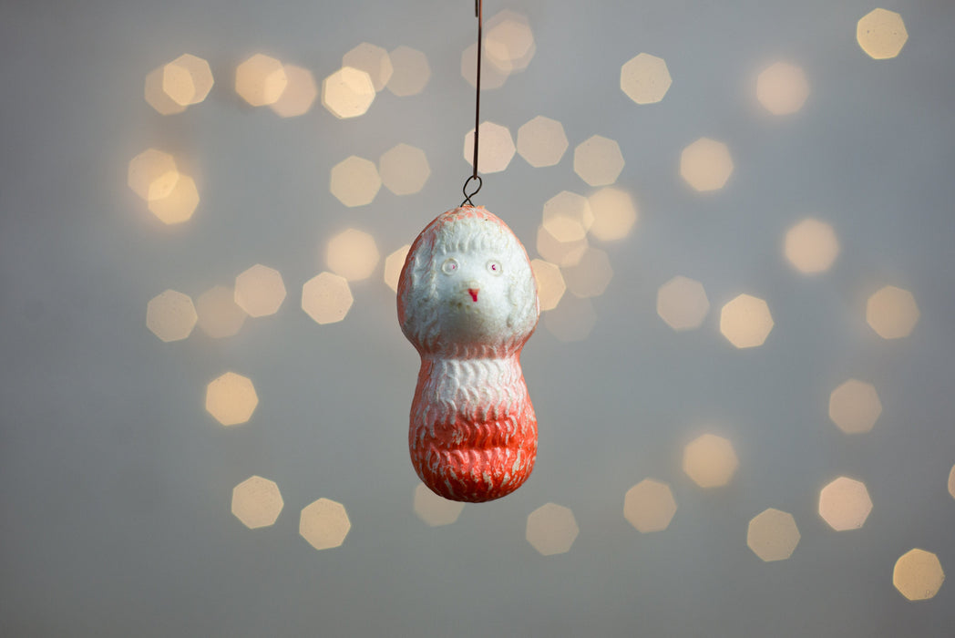 Vintage Foam Poodle Christmas Ornament, Shatterproof Dog