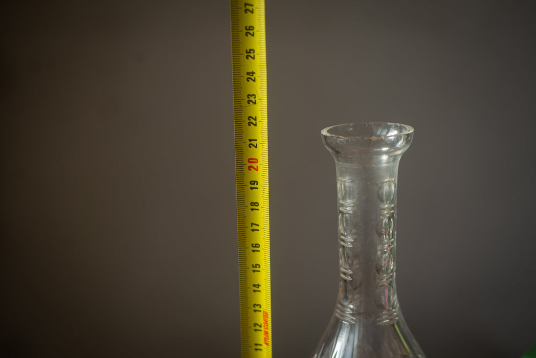 Vintage Cut Crystal Decanter – Glass Barware Bottle