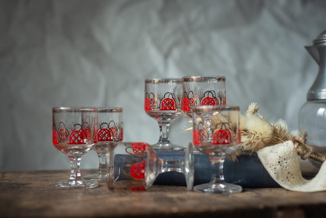 1970s Vintage Shot Glasses – Set of 6