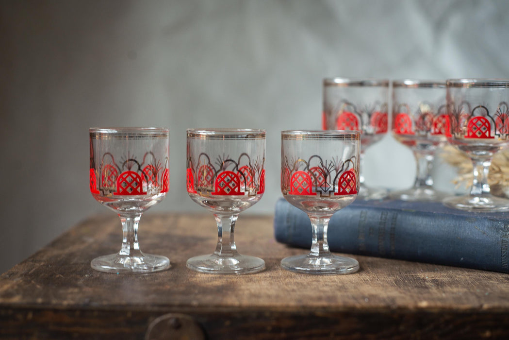 1970s Vintage Shot Glasses – Set of 6