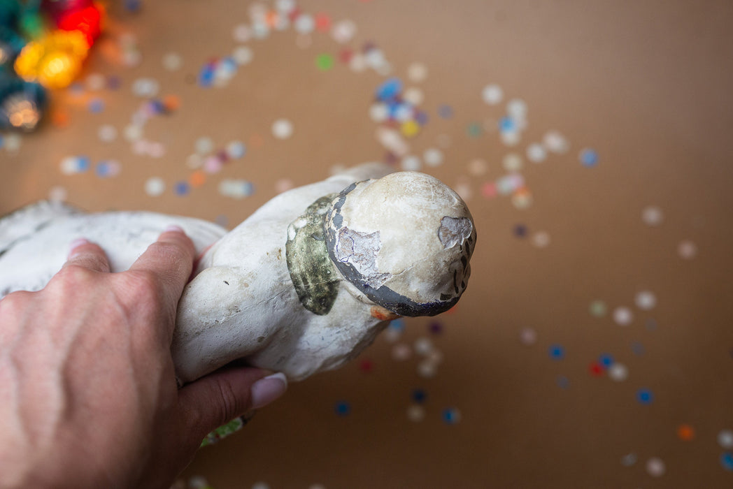Vintage Papier Mache Santa Claus, Rare Father Frost