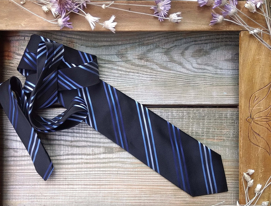Vintage Silk Neckties – Classic Men's Neckwear | Striped Formal Ties For Office Dress Code