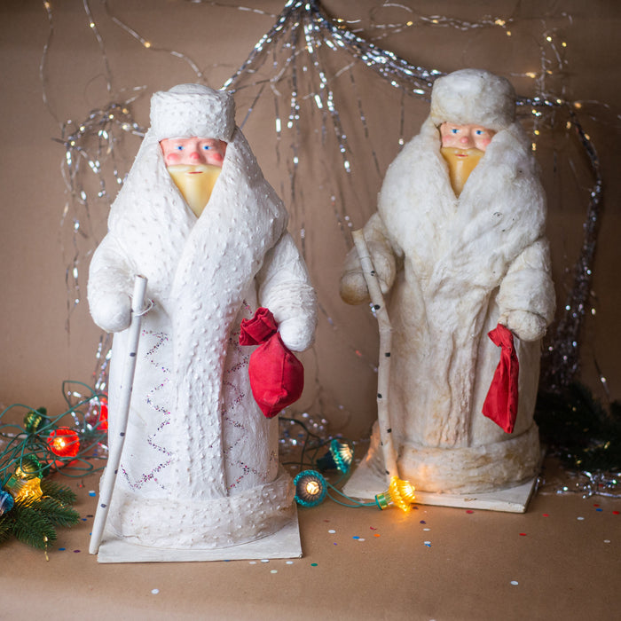 Vintage Father Frost Santa Claus Statue, 1970s Christmas