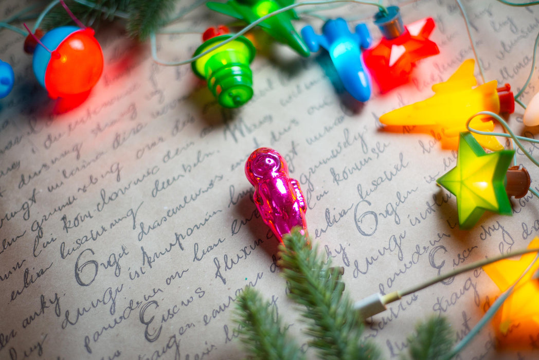 Vintage Space Christmas Lights, Rocket Tree Garland, Working Retro Christmas String Lights