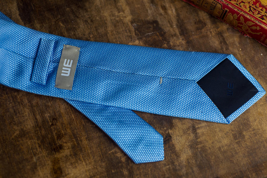 Vintage Blue Silk Neckties, Designer Wedding Tie Collection, Formal Business Neckties
