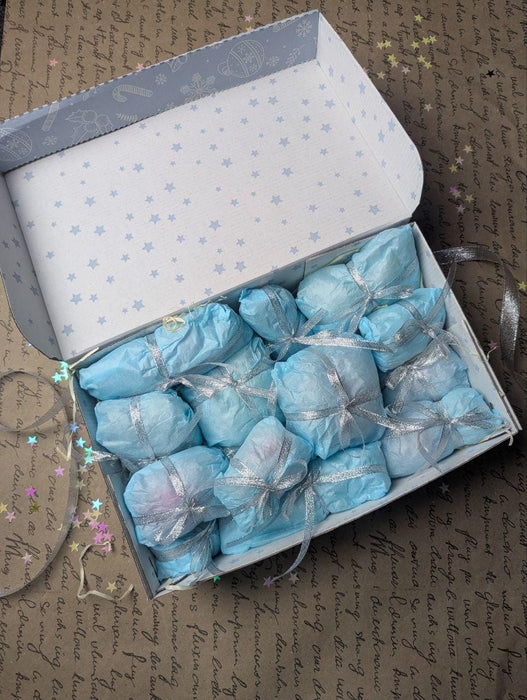 Mystery Christmas Gift Box, 14 Vintage Glass Ornaments