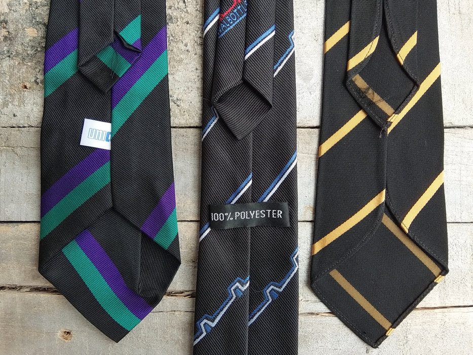 Vintage Striped Necktie: Y2K Retro Fashion, Formal Accessories
