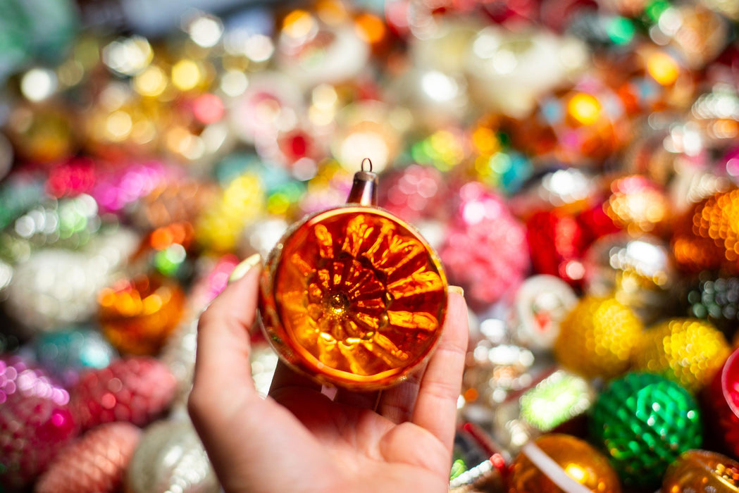 Vintage Christmas Ornaments – GDR Thin Glass Baubles and Lanterns