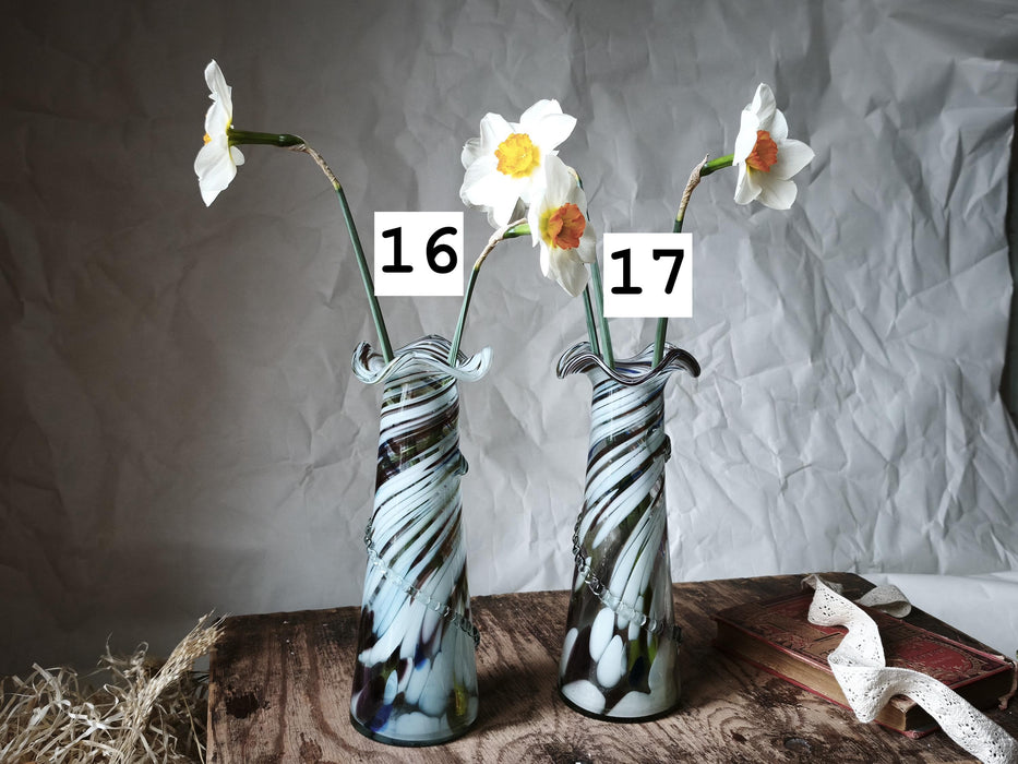 Murano Glass Vase - Decorative Glass Vase | Colorful Home Styling, Retro Sculpture