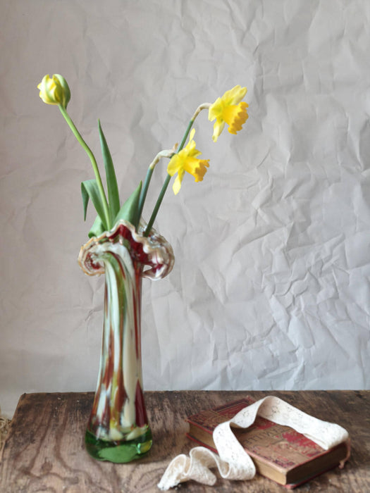 Murano Glass Vase - Decorative Glass Vase | Colorful Home Styling, Retro Sculpture