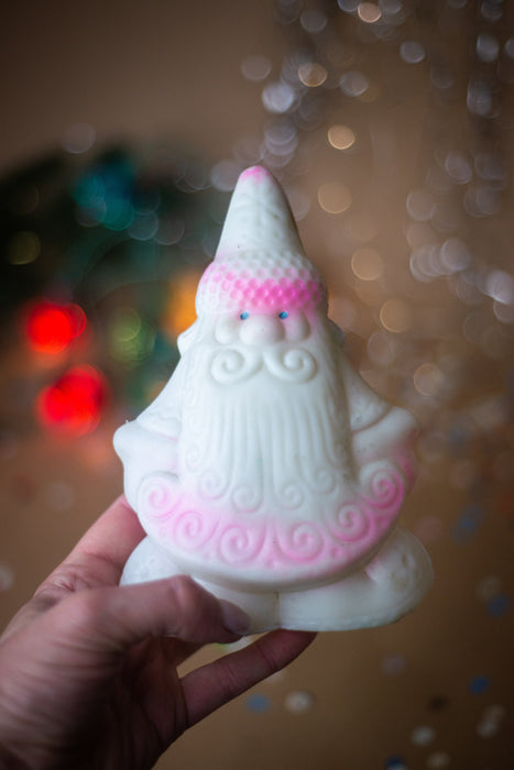 Vintage Santa and Snow Maiden Figurines, Christmas Home