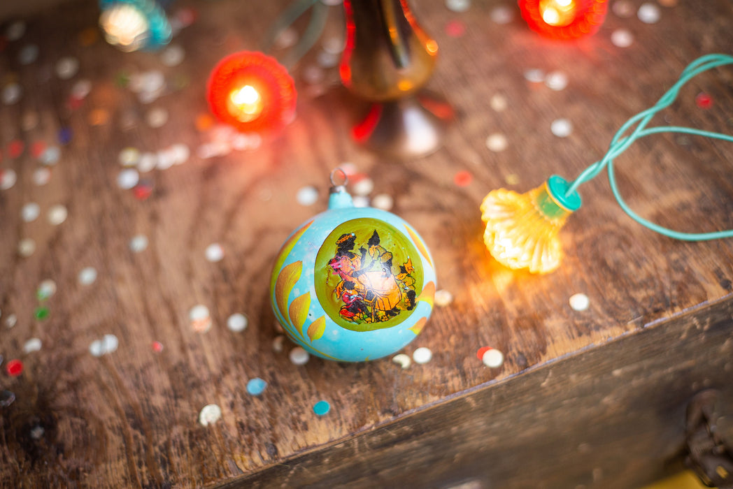 Vintage Snow White Ornament, Hand Painted Fairytale