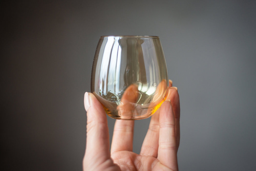 Vintage Amber Shot Glasses – Mid-Century Set