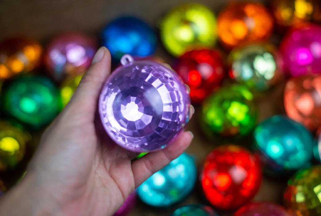 Vintage Christmas Ornaments Set – Shatterproof 1970s Plastic Baubles