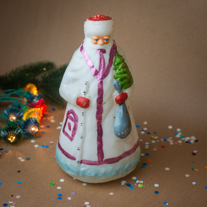 Vintage Ded Moroz Figurine, Soviet Father Frost Christmas