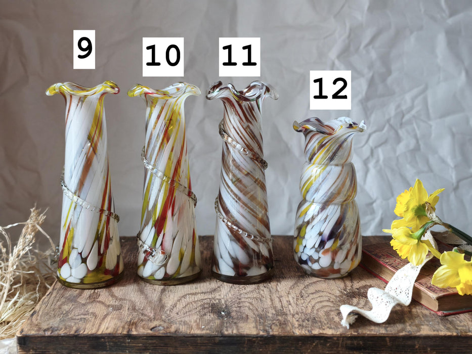 Murano Glass Vase - Decorative Glass Vase | Colorful Home Styling, Retro Sculpture