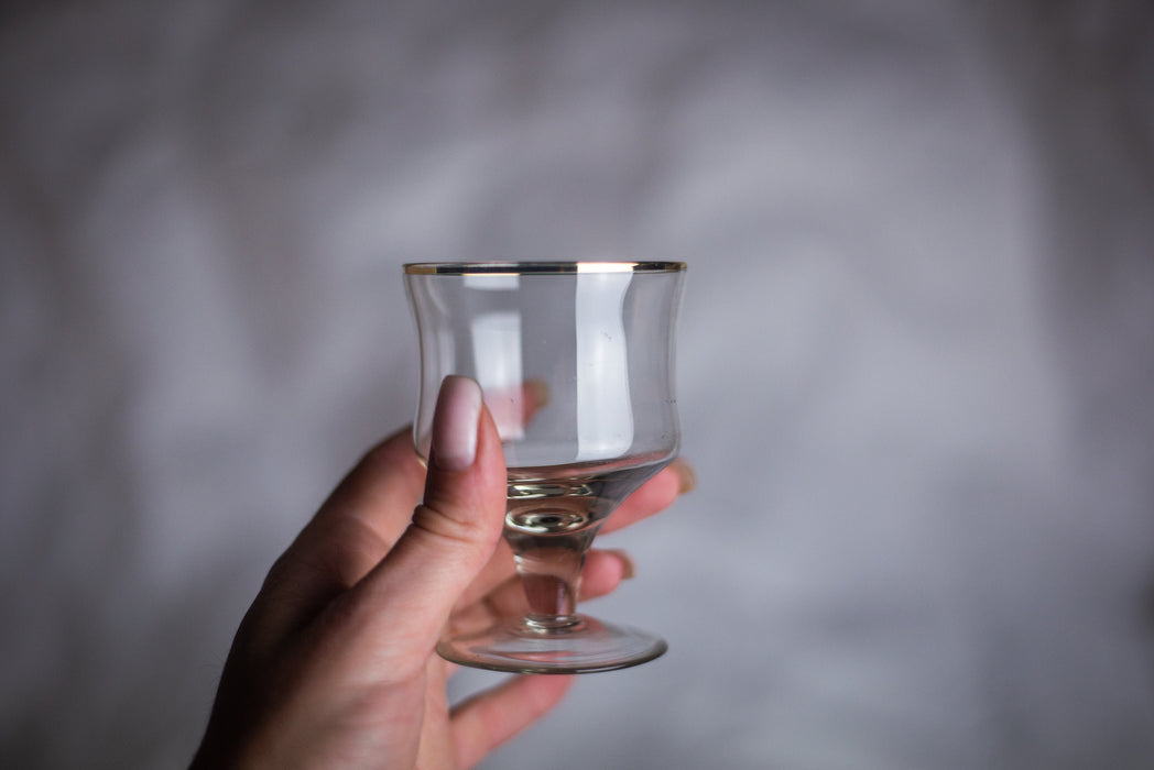 Vintage Mid-Century Wine Glasses – Barware Set