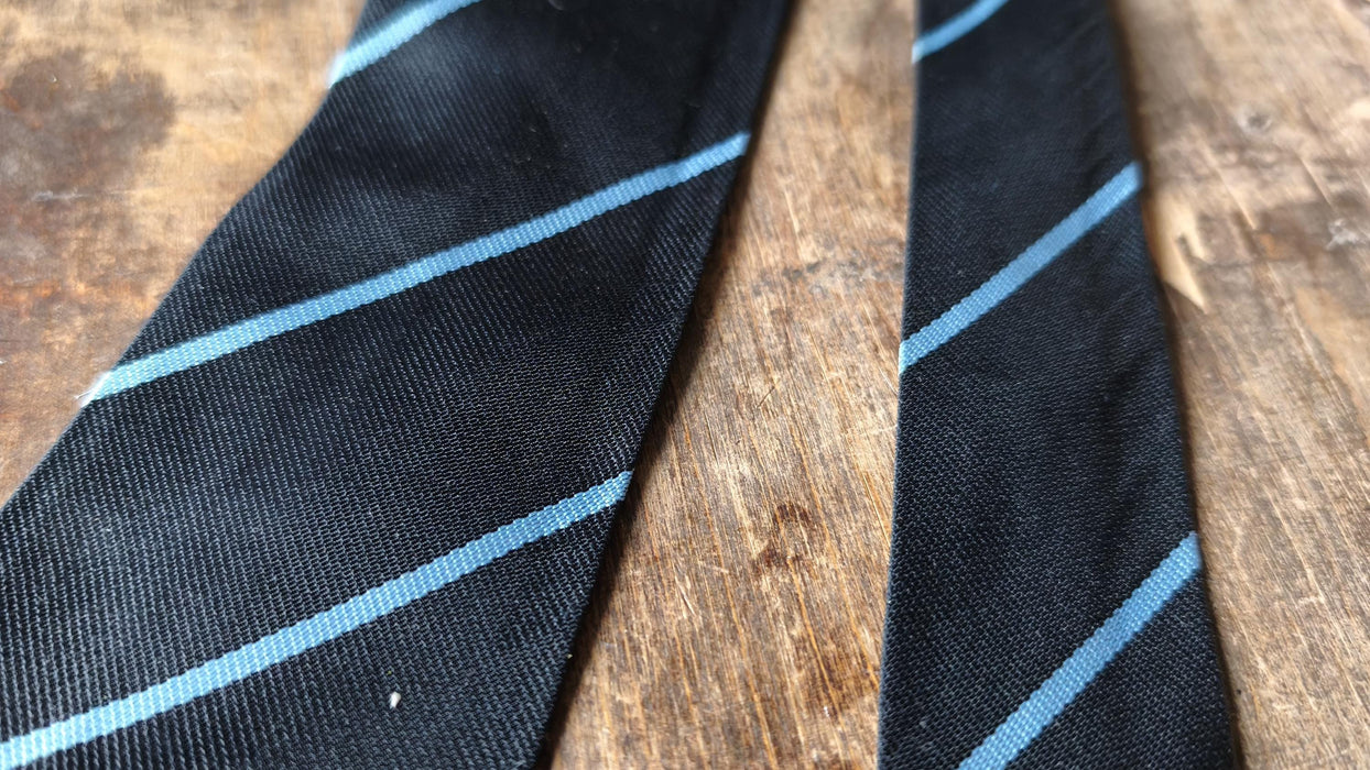 Vintage Designer Necktie, Interlogo London or Sterling England, Striped Retro Mens Tie