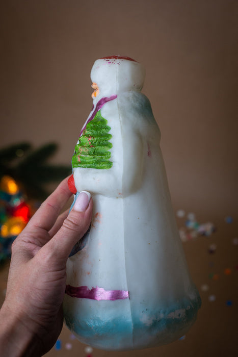 Vintage Ded Moroz Figurine, Soviet Father Frost Christmas