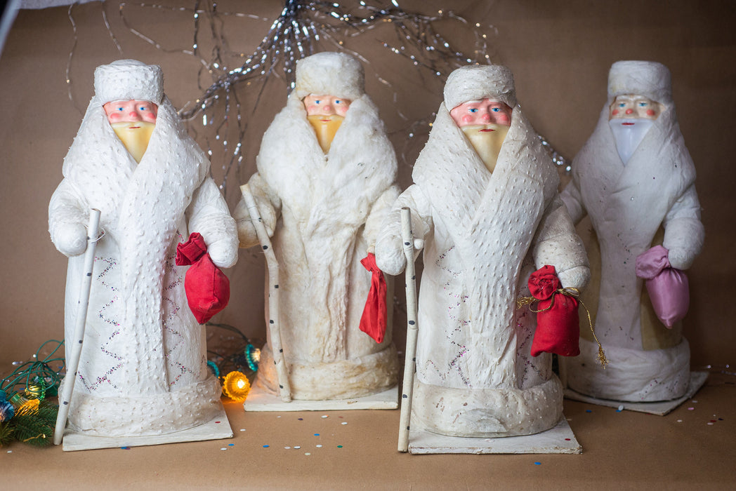 Vintage Father Frost Santa Claus Statue, 1970s Christmas
