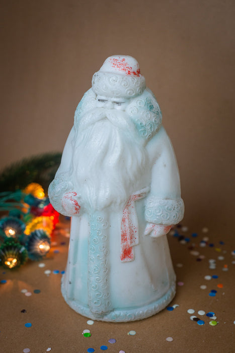 Vintage Santa Claus Plastic Ornament, Father Frost