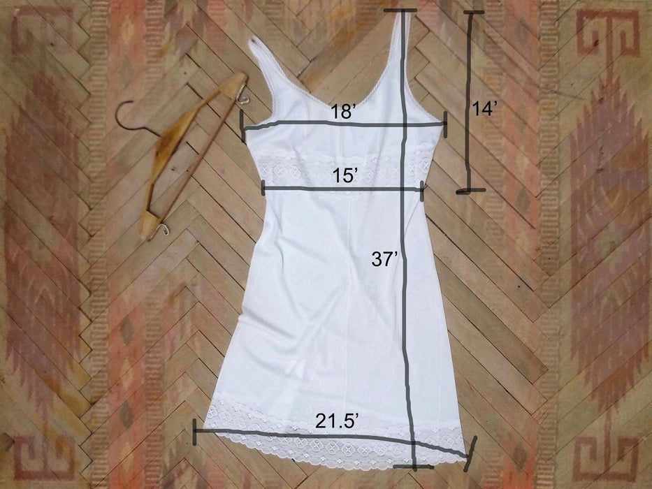 Vintage Slip Dress - Sheer Jersey Lace Nightgown | Romantic Boudoir Underwear