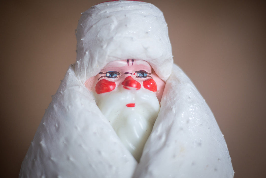 24" Vintage spun cotton figure of Santa Claus