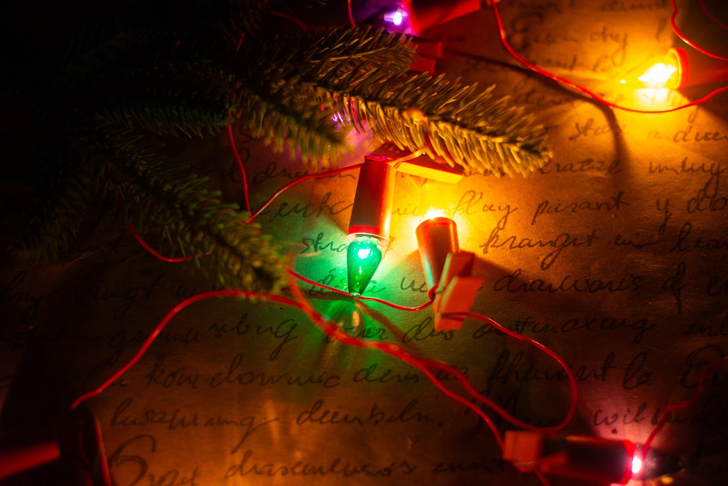 Vintage Pink Clip On Candle Lights, Retro Christmas Tree Garland, Working String Lights