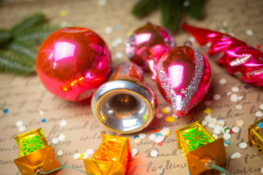 1950s Mixed Glass Ornaments – Set of 13