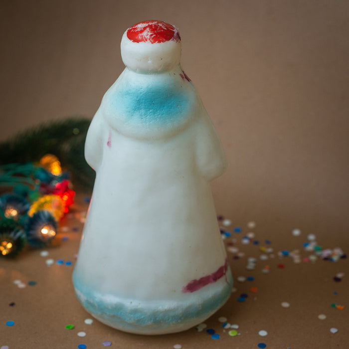 Vintage Ded Moroz Figurine, Soviet Father Frost Christmas