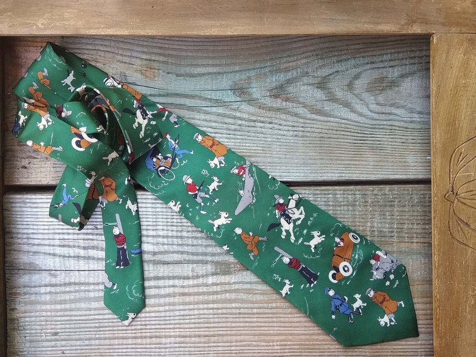 Vintage Cartoon Necktie Collection, 90s Novelty Silk Tie, Geek Chic Mens Fashion